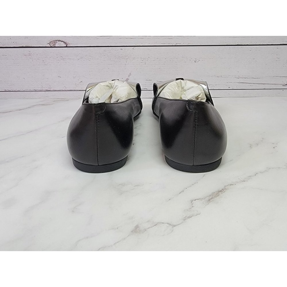 Marc by Marc Jacobs Bow Accents Ballet Flats BLACK / SILVER - Picture 6 of 9